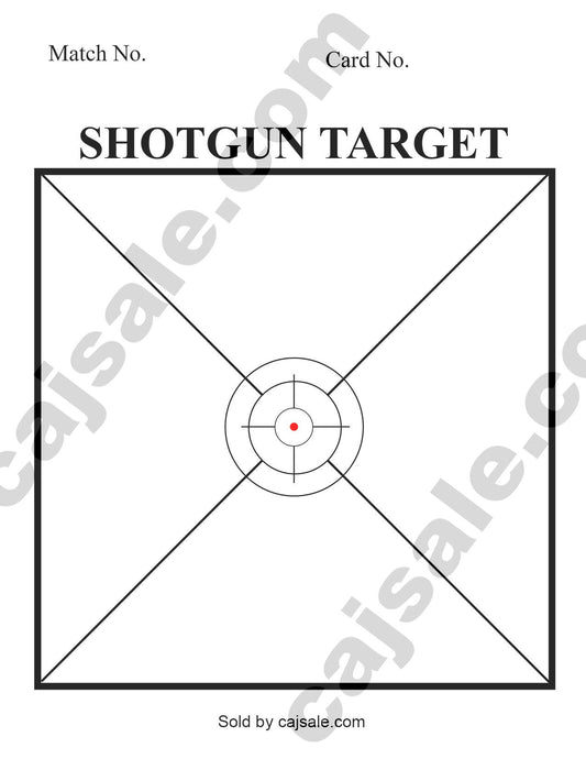 Shotgun Targets 5.5 x 4.25